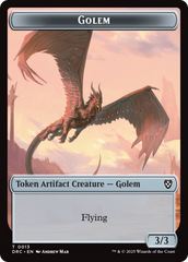 Golem (0013) // Nalaar Aetherjet Double-Sided Token [Aetherdrift Tokens] | Odin's Place