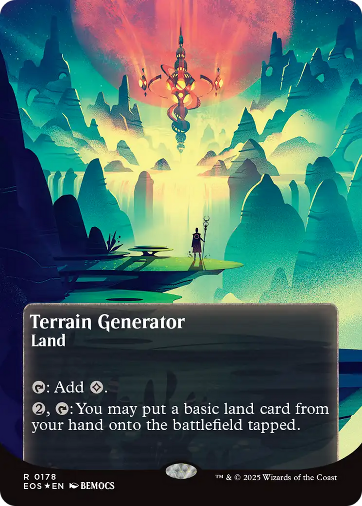 Terrain Generator (0178) (Borderless) (Galaxy Foil) [Edge of Eternities: Stellar Sights] | Odin's Place