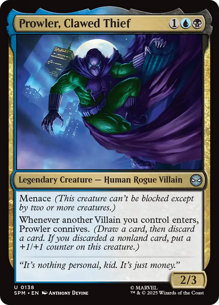 Prowler, Clawed Thief [Marvel's Spider-Man] | Odin's Place