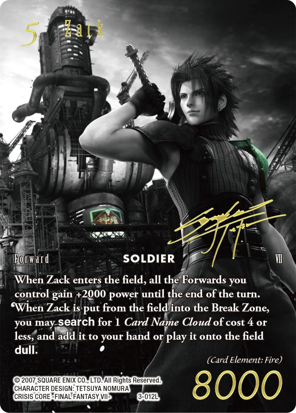 Zack (Noir Promo) [Promo Cards] | Odin's Place