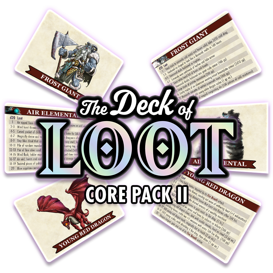 The Deck of Loot: Core Pack 2 - CR 5-10 | Odin's Place