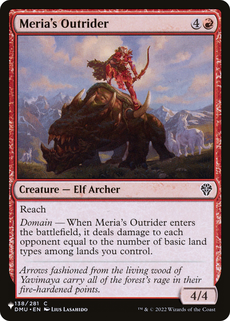 Meria's Outrider [The List] | Odin's Place