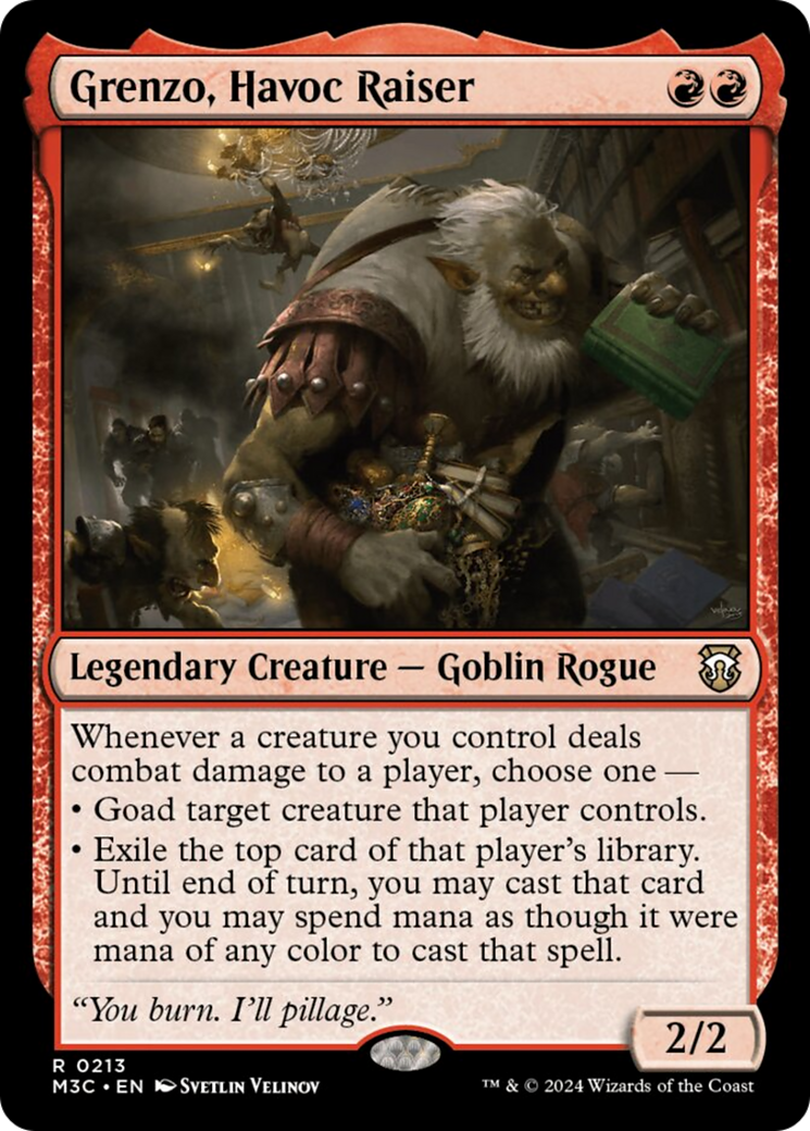 Grenzo, Havoc Raiser (Ripple Foil) [Modern Horizons 3 Commander] | Odin's Place