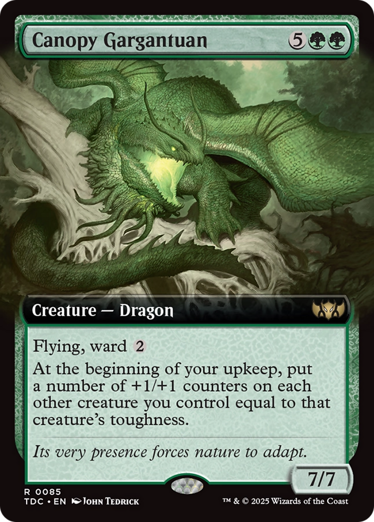 Canopy Gargantuan (Extended Art) [Tarkir: Dragonstorm Commander] | Odin's Place