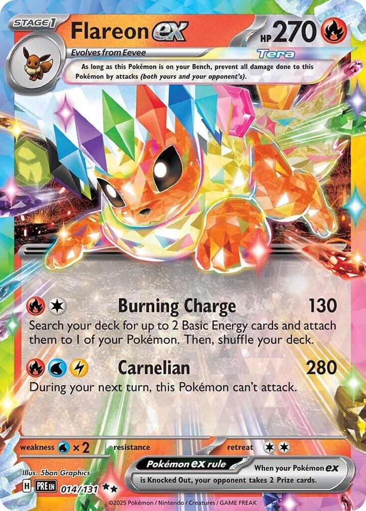 Flareon ex (014/131) [Scarlet & Violet: Prismatic Evolutions] | Odin's Place