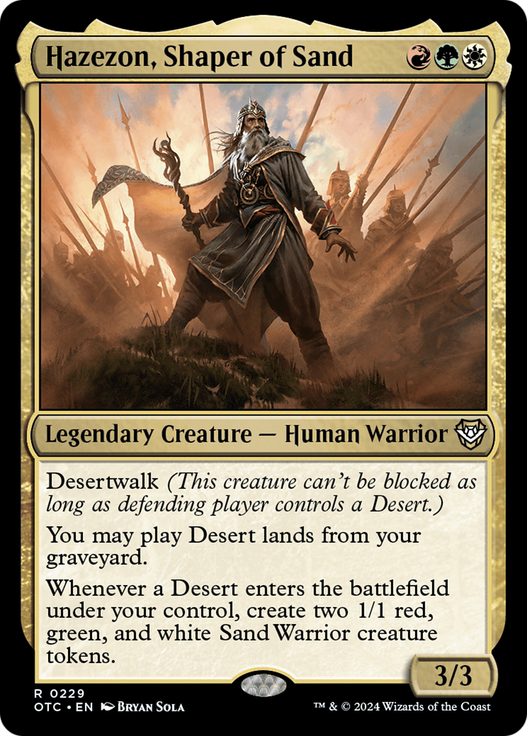 Hazezon, Shaper of Sand [Outlaws of Thunder Junction Commander] | Odin's Place