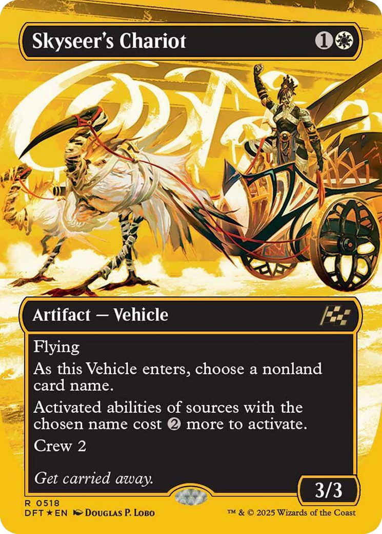 Skyseer's Chariot (Borderless) (First-Place Foil) [Aetherdrift] | Odin's Place