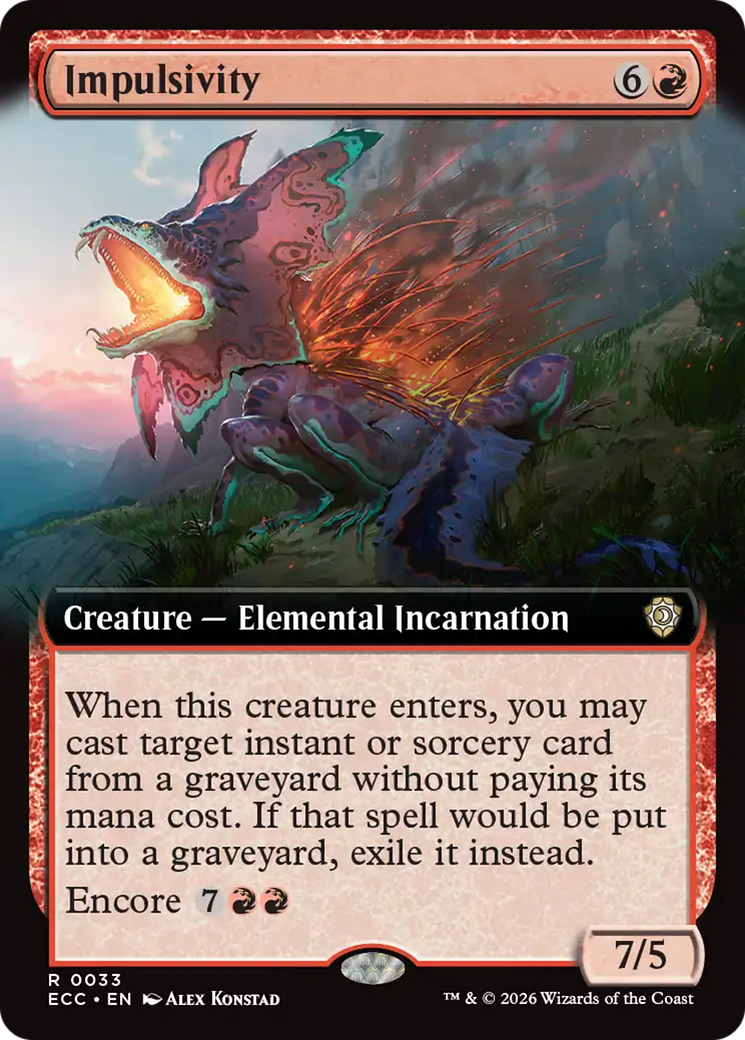 Impulsivity (Extended Art) [Lorwyn Eclipsed Commander] | Odin's Place