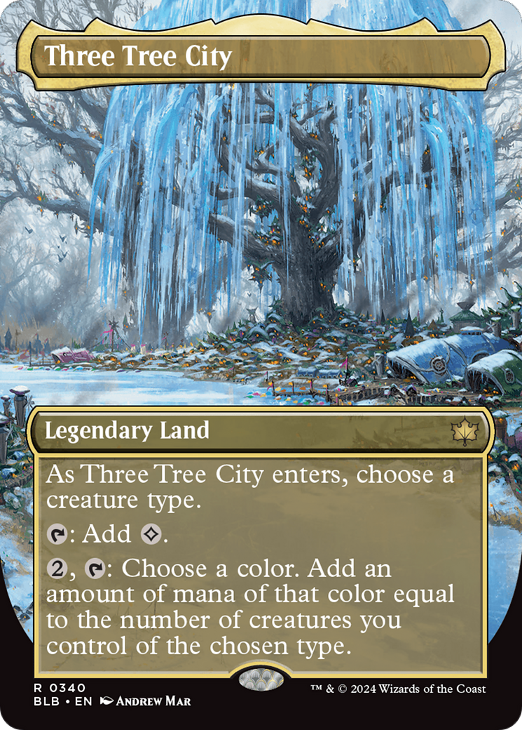 Three Tree City (Borderless) (0340) [Bloomburrow] | Odin's Place