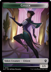 Soldier // Citizen Double-Sided Token [Bloomburrow Commander Tokens] | Odin's Place