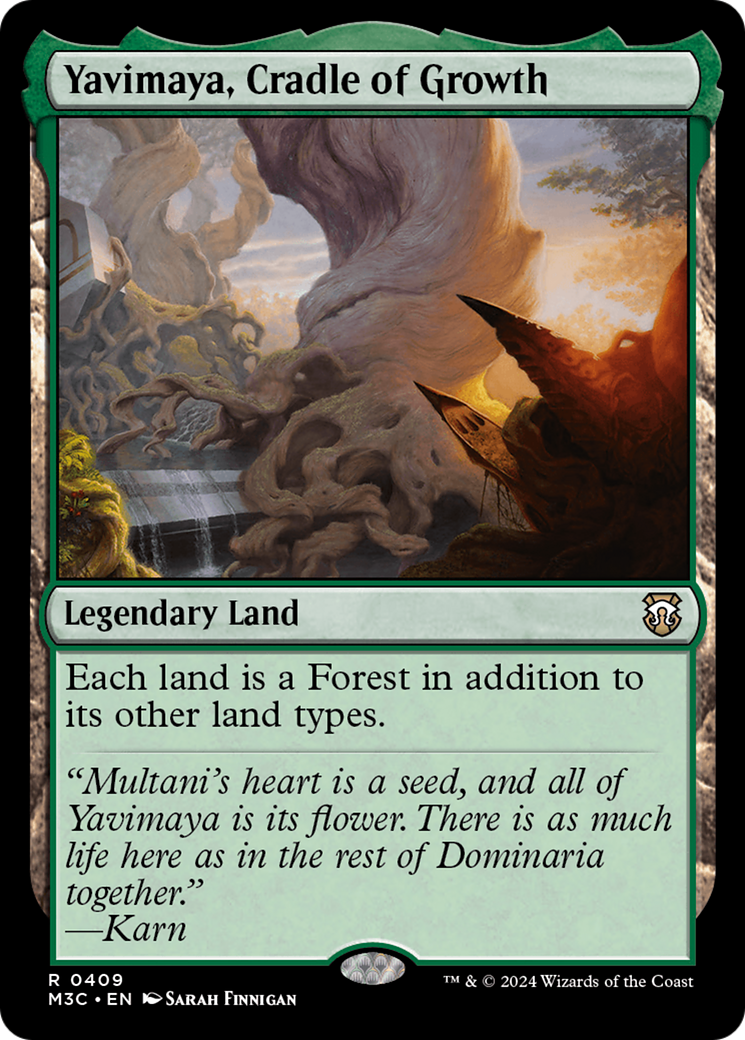 Yavimaya, Cradle of Growth (Ripple Foil) [Modern Horizons 3 Commander] | Odin's Place
