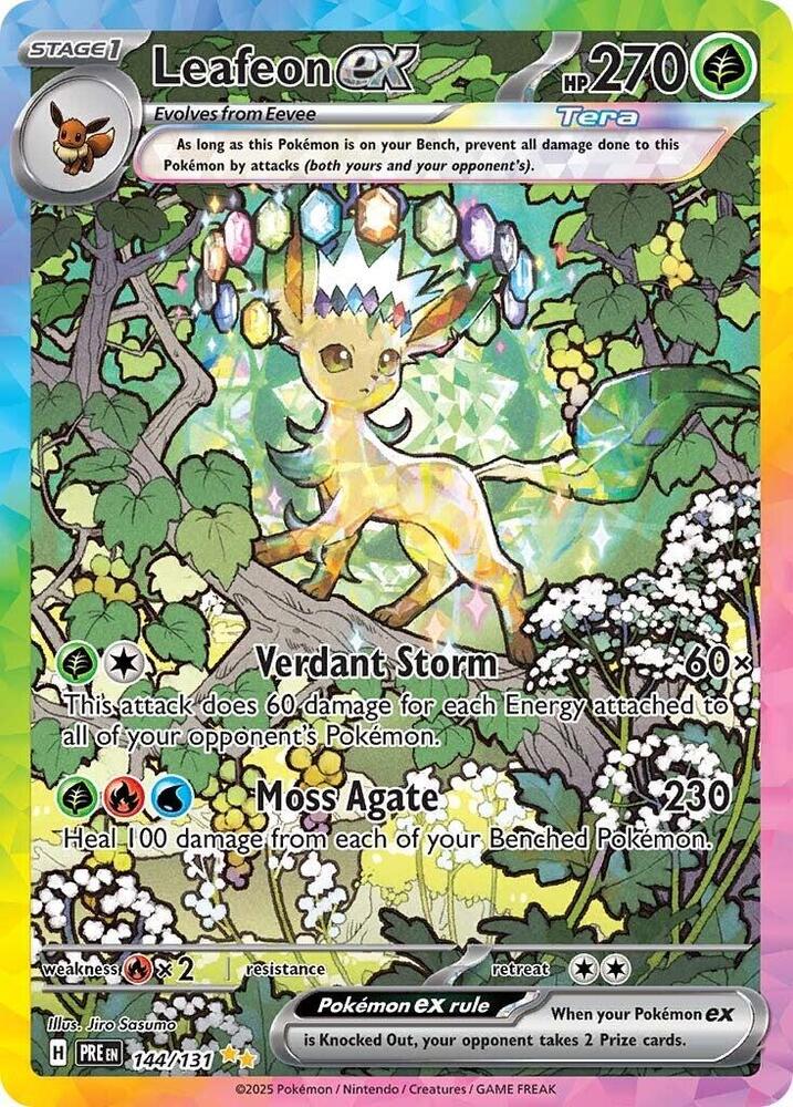 Leafeon ex (144/131) [Scarlet & Violet: Prismatic Evolutions] | Odin's Place