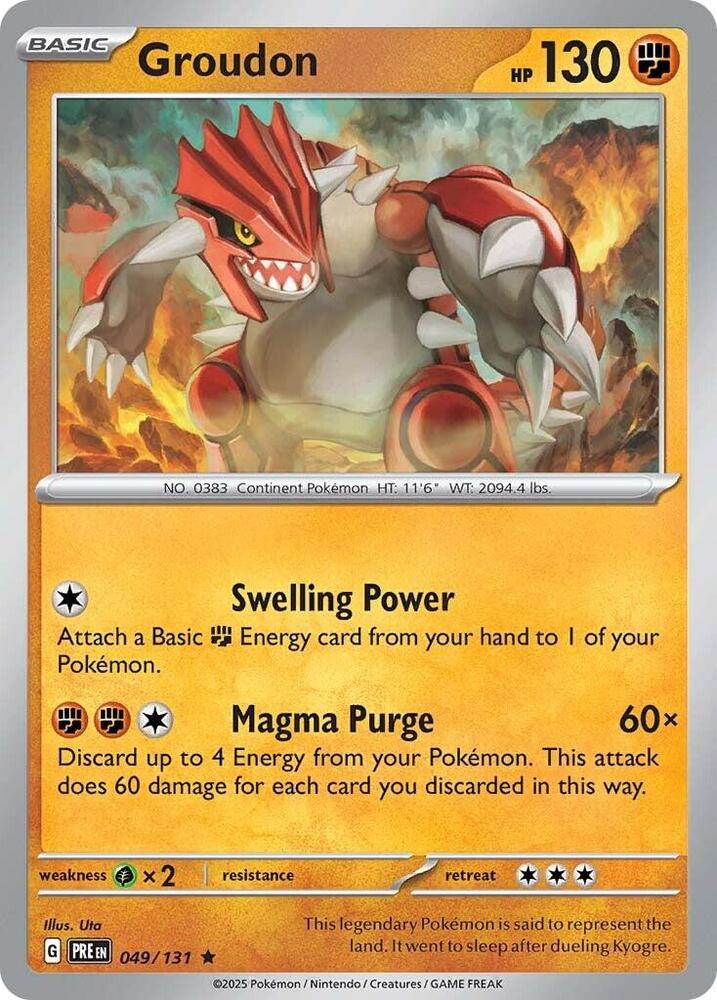 Groudon (049/131) [Scarlet & Violet: Prismatic Evolutions] | Odin's Place