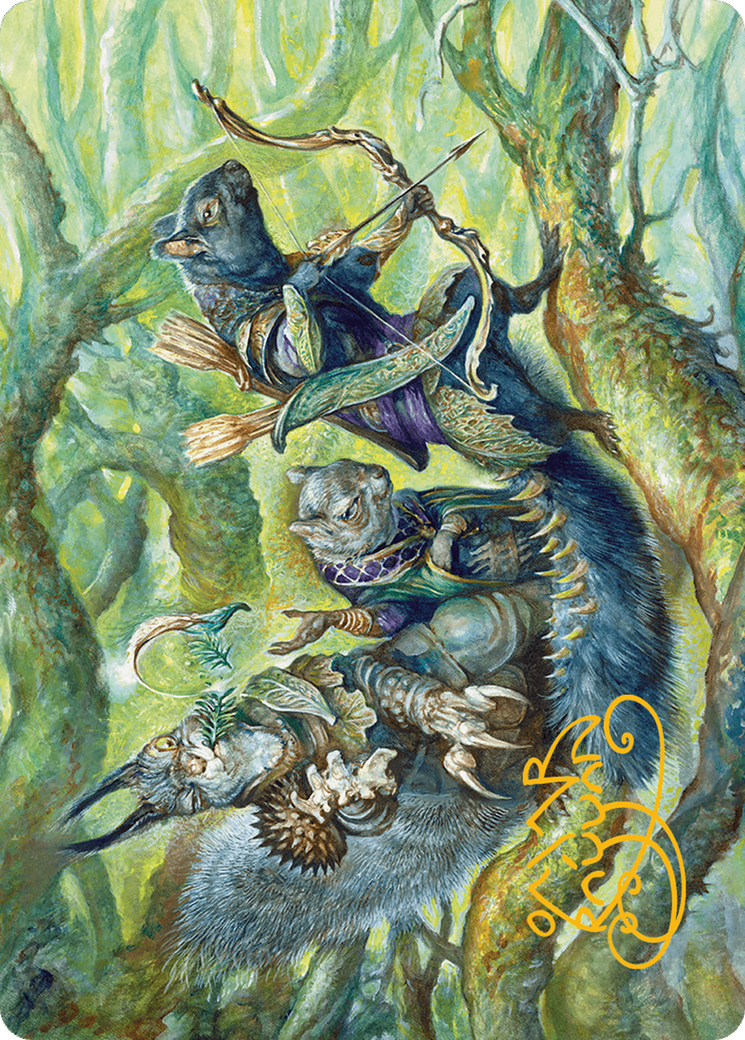 The Odd Acorn Gang Art Card (Gold-Stamped Signature) [Bloomburrow Art Series] | Odin's Place