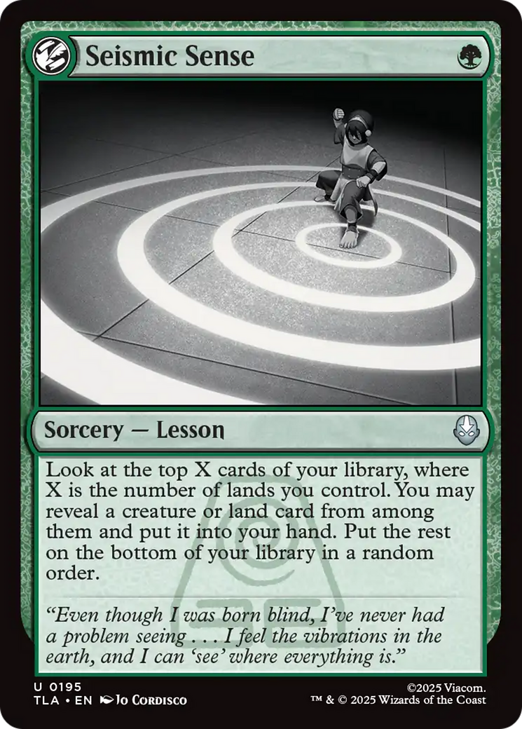 Seismic Sense [Avatar: The Last Airbender] | Odin's Place