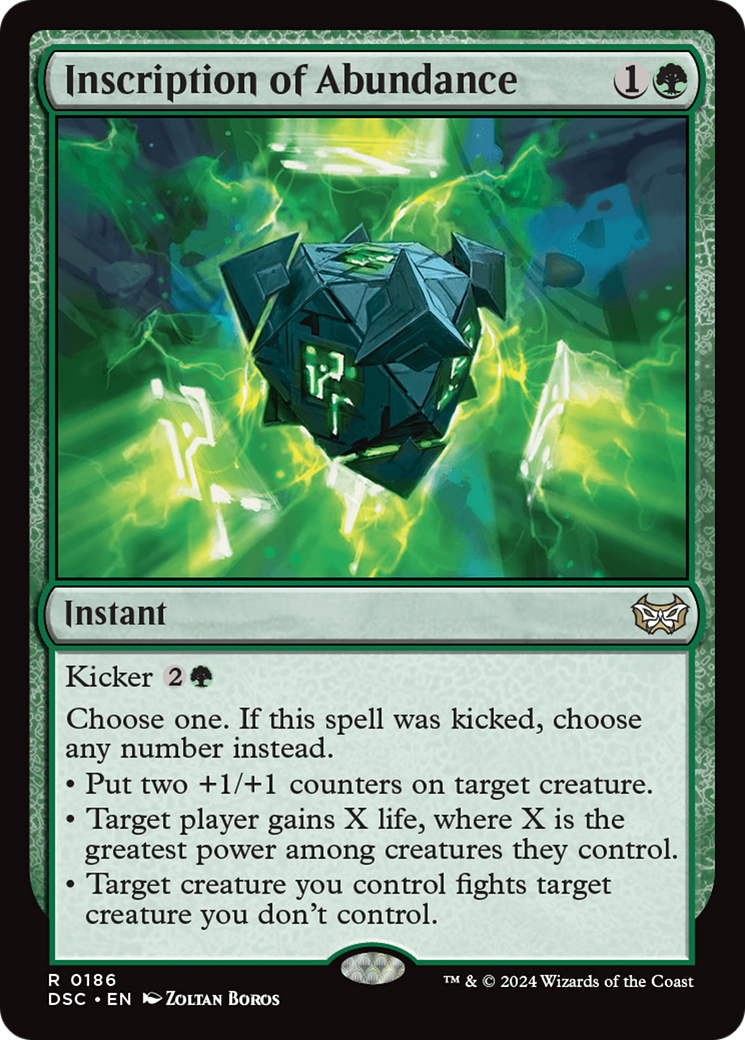 Inscription of Abundance [Duskmourn: House of Horror Commander] | Odin's Place