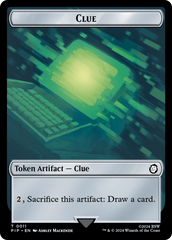 Food (0012) // Clue Double-Sided Token [Fallout Tokens] | Odin's Place