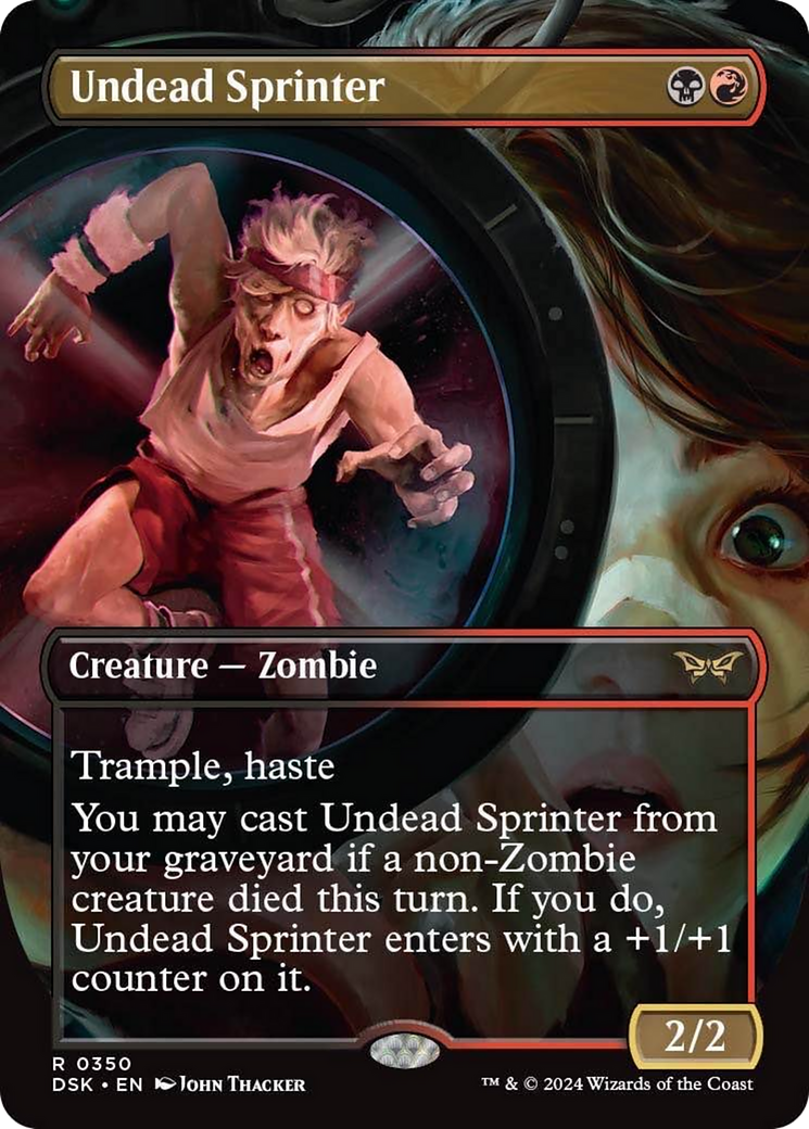 Undead Sprinter (Borderless) [Duskmourn: House of Horror] | Odin's Place