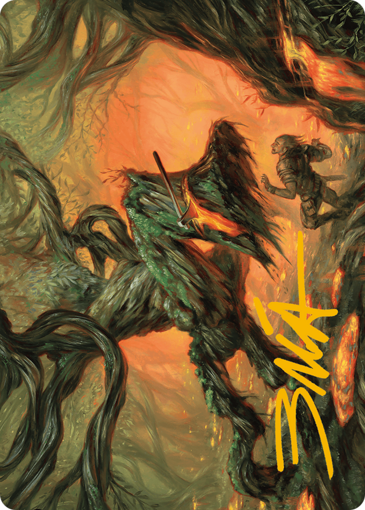 Stump Stomp Art Card (Gold-Stamped Signature) [Modern Horizons 3 Art Series] | Odin's Place
