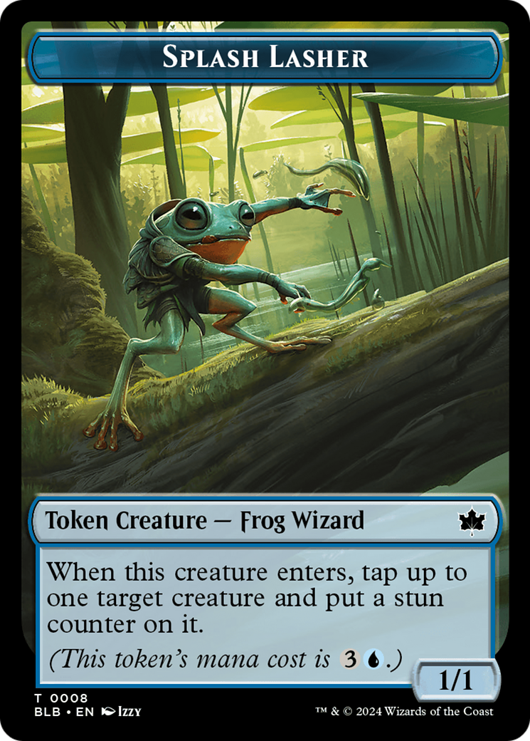 Rat // Splash Lasher Double-Sided Token [Bloomburrow Tokens] | Odin's Place