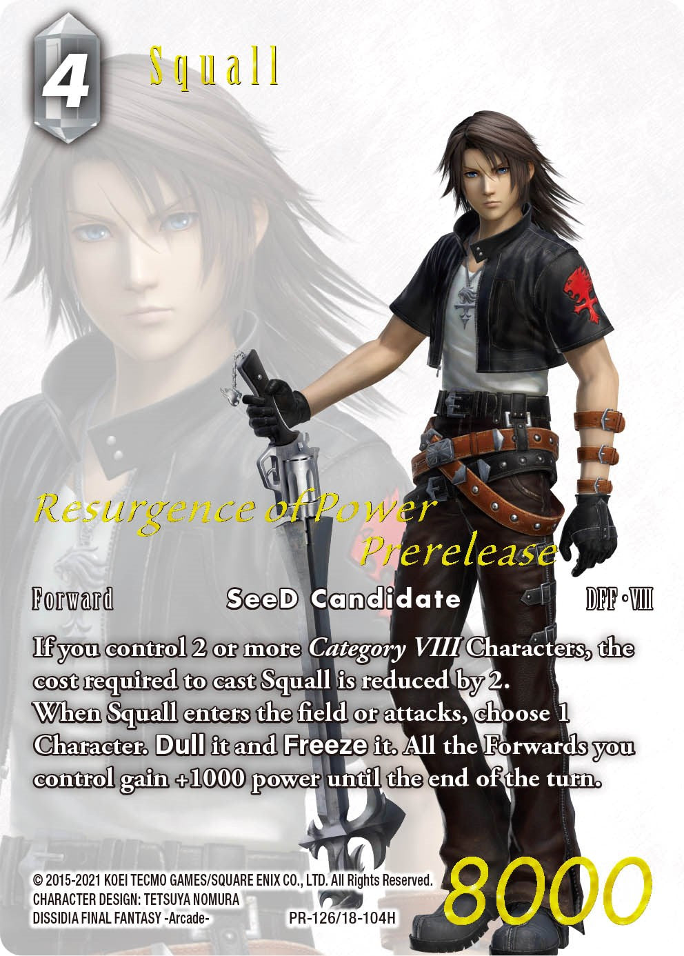 Squall (Prerelease Promo) [Resurgence of Power] | Odin's Place
