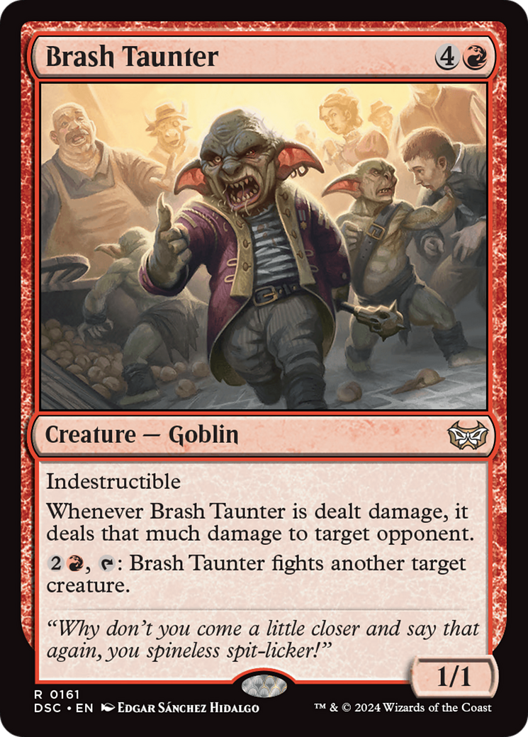 Brash Taunter [Duskmourn: House of Horror Commander] | Odin's Place