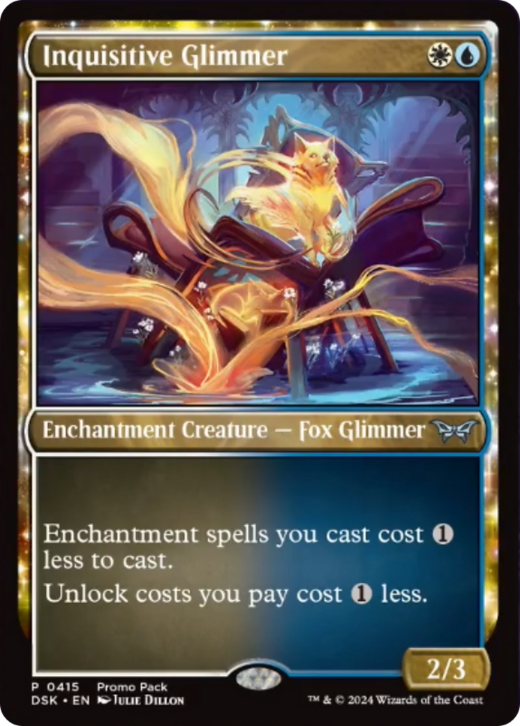 Inquisitive Glimmer (Promo Pack) [Duskmourn: House of Horror Promos] | Odin's Place
