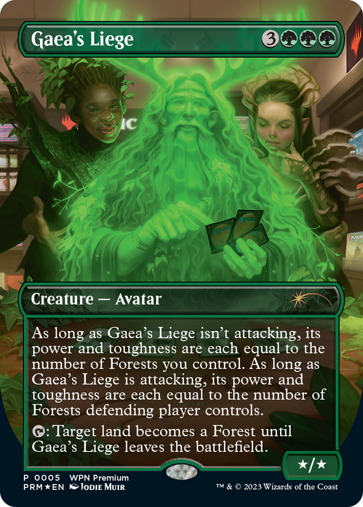 Gaea's Liege (Borderless) [Wizards Play Network 2024] | Odin's Place