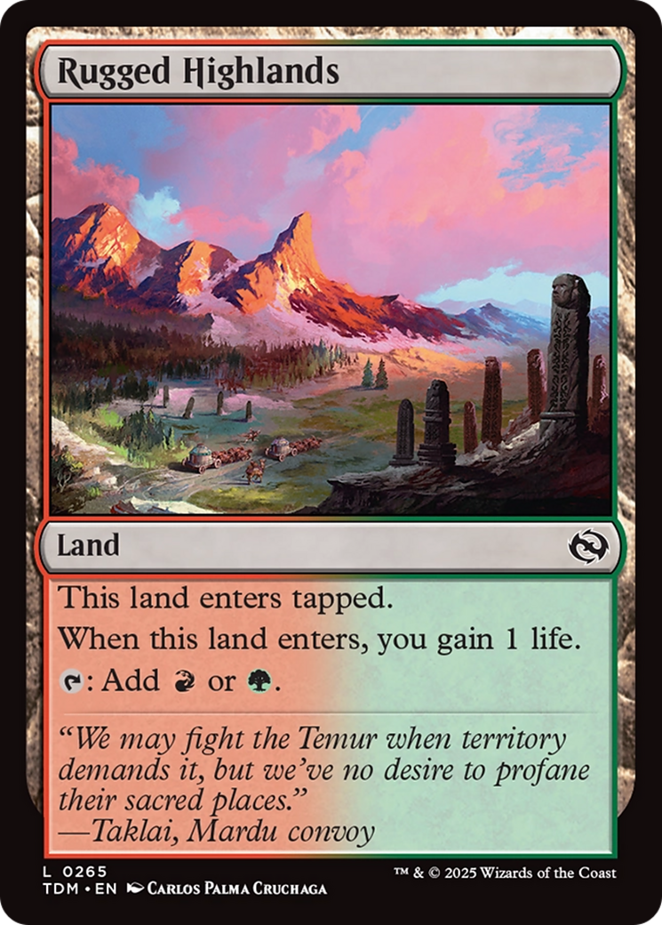 Rugged Highlands [Tarkir: Dragonstorm] | Odin's Place