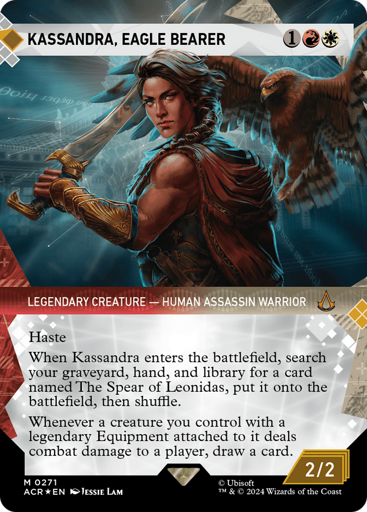 Kassandra, Eagle Bearer (Showcase) (Textured Foil) [Assassin's Creed] | Odin's Place
