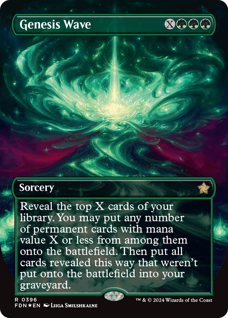 Genesis Wave (Borderless) (Mana Foil) [Foundations] | Odin's Place