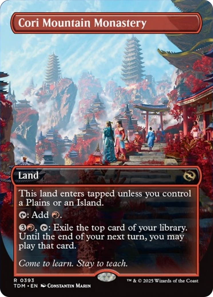Cori Mountain Monastery (Borderless) [Tarkir: Dragonstorm] | Odin's Place