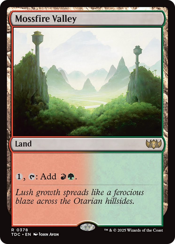 Mossfire Valley [Tarkir: Dragonstorm Commander] | Odin's Place