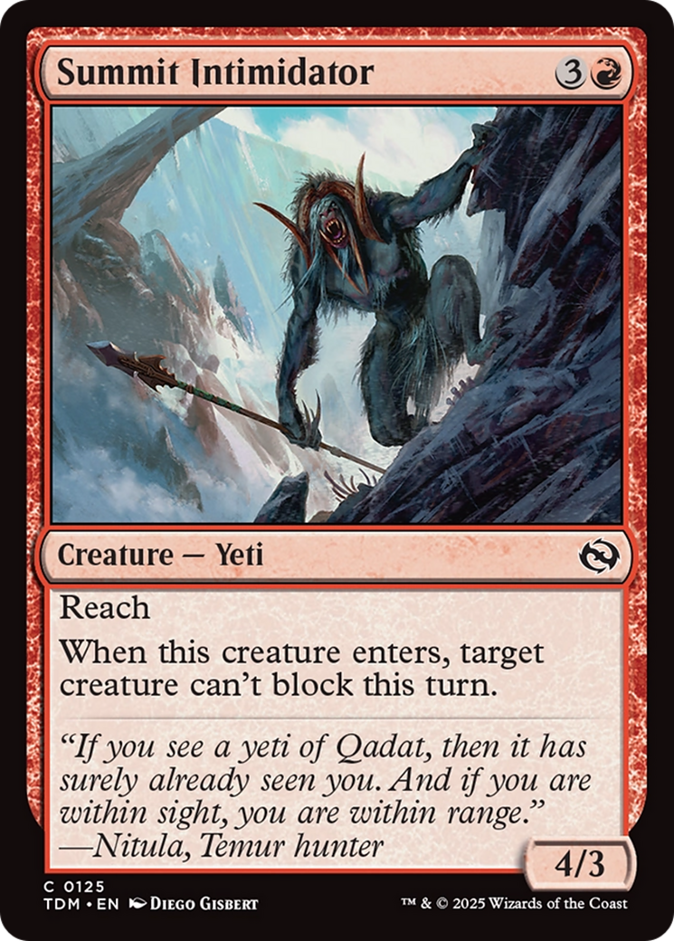 Summit Intimidator [Tarkir: Dragonstorm] | Odin's Place