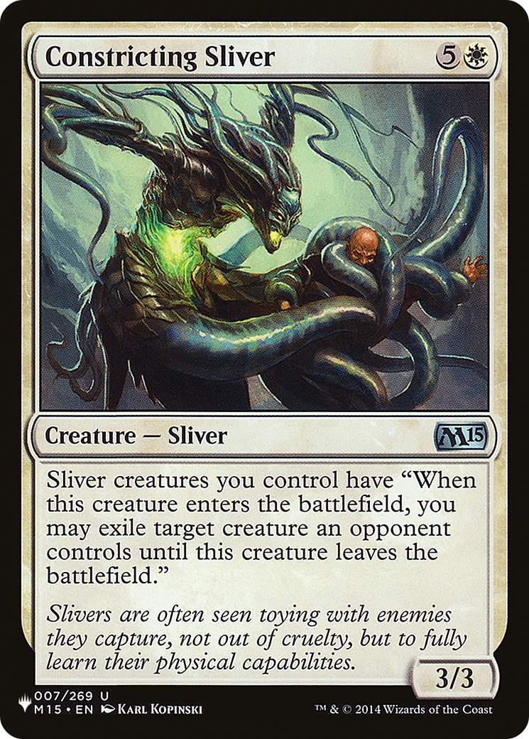 Constricting Sliver [The List] | Odin's Place