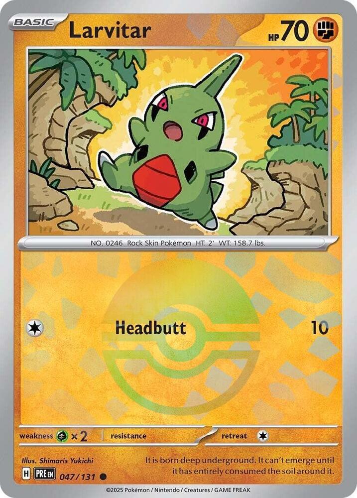 Larvitar (047/131) (Poke Ball Pattern) [Scarlet & Violet: Prismatic Evolutions] | Odin's Place