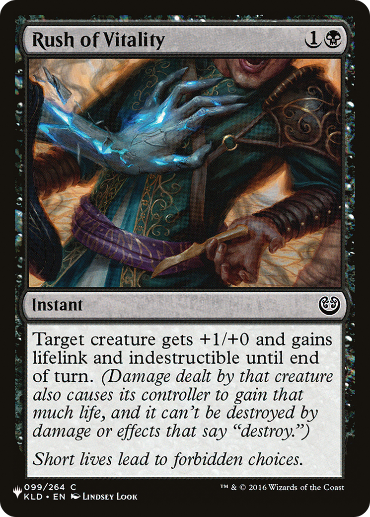 Rush of Vitality [The List] | Odin's Place