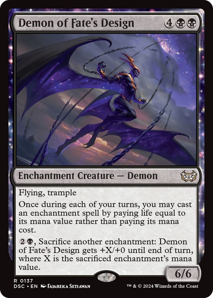 Demon of Fate's Design [Duskmourn: House of Horror Commander] | Odin's Place