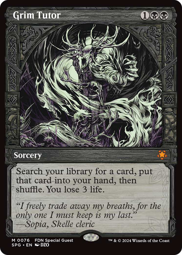 Grim Tutor (Showcase) [Foundations Special Guests] | Odin's Place