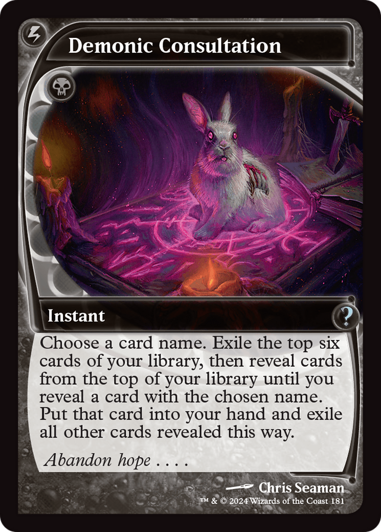 Demonic Consultation (Future Sight) [Mystery Booster 2] | Odin's Place