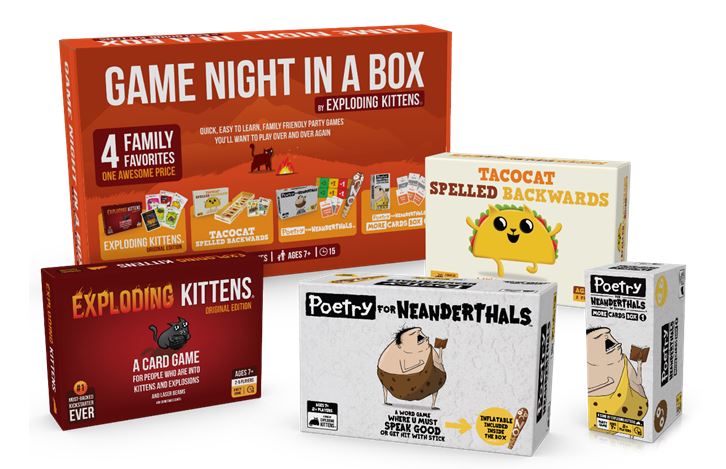 Exploding Kittens Game Night Bundle 2 | Odin's Place