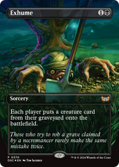 Exhume (Borderless) [Duskmourn: House of Horror Commander] | Odin's Place