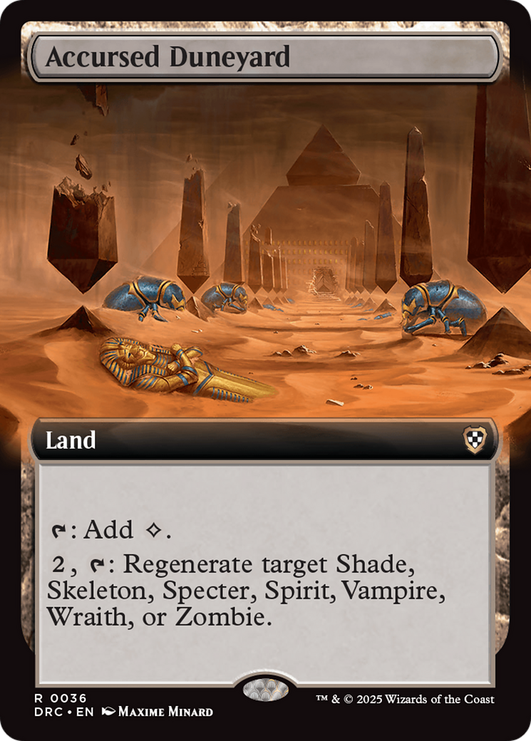Accursed Duneyard (Extended Art) [Aetherdrift Commander] | Odin's Place