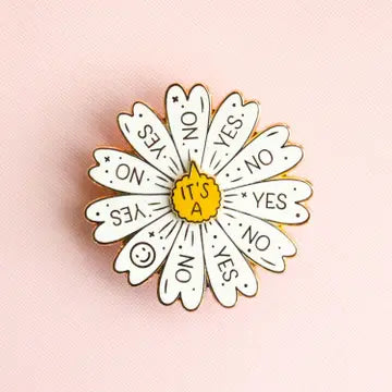 Occasionalish - Spinning Daisy Enamel Pin | Odin's Place