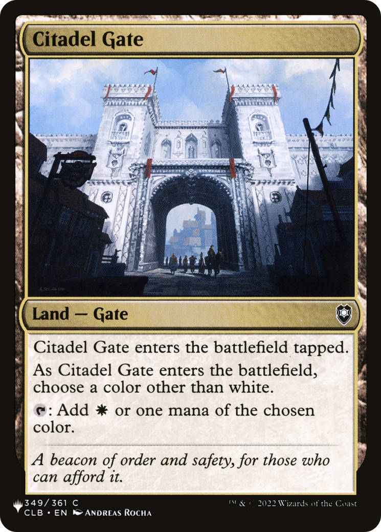 Citadel Gate [The List] | Odin's Place