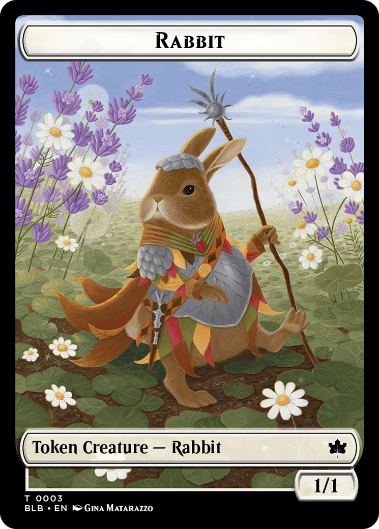 Agate Instigator // Rabbit Double-Sided Token [Bloomburrow Commander Tokens] | Odin's Place