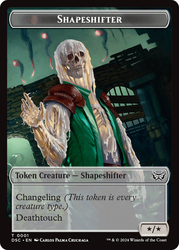 Insect (0011) // Shapeshifter Double-Sided Token [Duskmourn: House of Horror Commander Tokens] | Odin's Place
