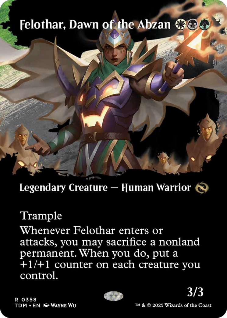 Felothar, Dawn of the Abzan (Borderless) [Tarkir: Dragonstorm] | Odin's Place