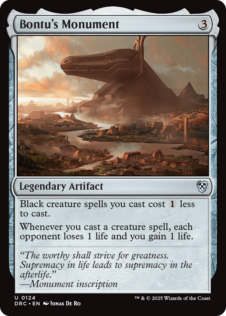 Bontu's Monument [Aetherdrift Commander] | Odin's Place