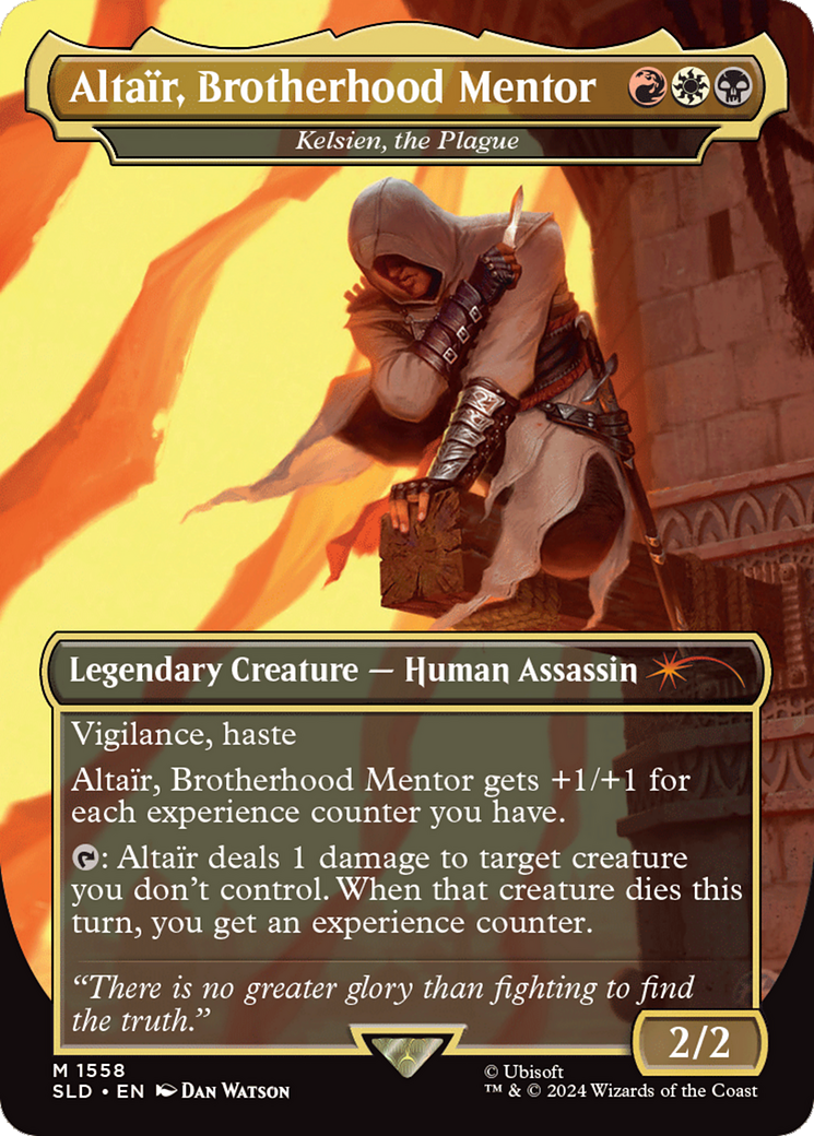 Altair, Brotherhood Mentor - Kelsien, the Plague (Rainbow Foil) [Secret Lair Drop Series] | Odin's Place